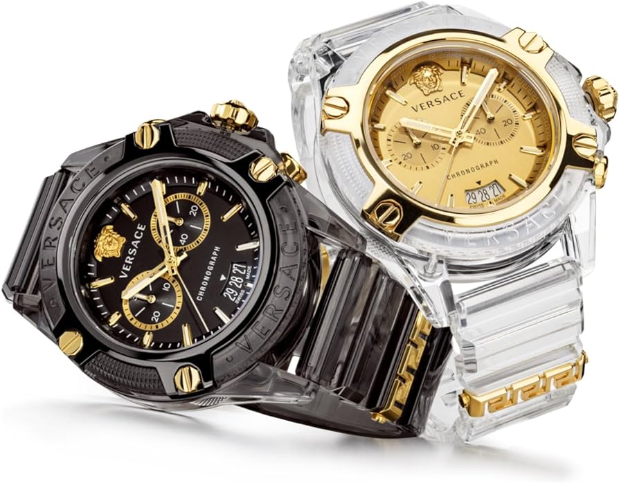  Shop Authentic Versace Icon Active Chronograph Black Dial Black Steel Strap Watch for Men - VEZ700421 - Luxxuri