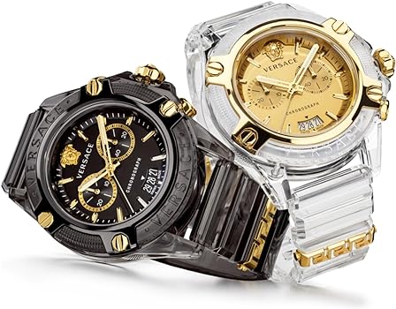  Shop Authentic Versace Icon Active Chronograph Gold Dial White Silicone Strap Watch for Men - VEZ700121 - Luxxuri