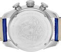  Shop Authentic Versace V-Ray Chronograph Quartz Blue Dial Blue Leather Strap Watch for Men - VE2I00721 - Luxxuri