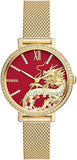  Shop Authentic Fossil Jacqueline Dragonsteel Limited Edition Red Dial Gold Mesh Strap Watch for Women - ES5316 - Luxxuri