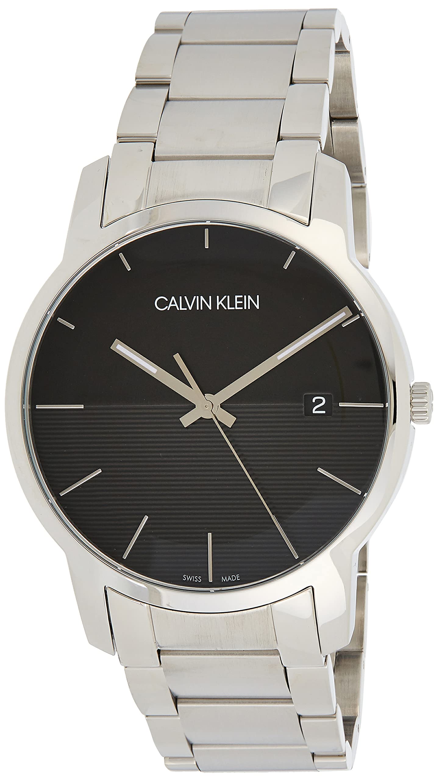  Shop Authentic Calvin Klein City Black Dial Silver Steel Strap Watch for Men - K2G2G14C - Luxxuri