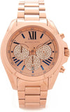  Shop Authentic Michael Kors Bradshaw Chronograph Rose Gold Dial Rose Gold Steel Strap Watch For Women - MK6321 - Luxxuri
