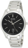  Shop Authentic Hugo Boss Governer Black Dial Silver Steel Strap Watch for Men - 1513488 - Luxxuri