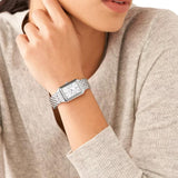  Shop Authentic Fossil Raquel Three Hand Date White Dial Silver Steel Strap Watch for Women - ES5221 - Luxxuri