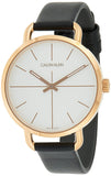  Shop Authentic Calvin Klein Even White Dial Black Leather Strap Watch for Women - K7B236C6 - Luxxuri
