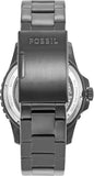  Shop Authentic Fossil FB-01 Automatic Skeleton Black Dial Grey Steel Strap Watch for Men - ME3201 - Luxxuri