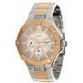  Shop Authentic Guess Vista Analog Diamonds Silver Dial Two Tone Steel Strap Watch for Women - W0024L1 - Luxxuri