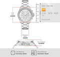  Shop Authentic Michael Kors Wren Chronograph Silver Dial Silver Steel Strap Watch for Women - MK7429 - Luxxuri
