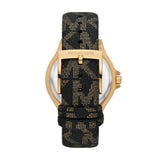  Shop Authentic Michael Kors Lennox Three Hand Black Dial Black Leather Strap Watch For Women - MK7307 - Luxxuri