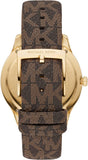  Shop Authentic Michael Kors Runway Quartz Black Dial Brown Leather Strap Watch For Women - MK6979 - Luxxuri