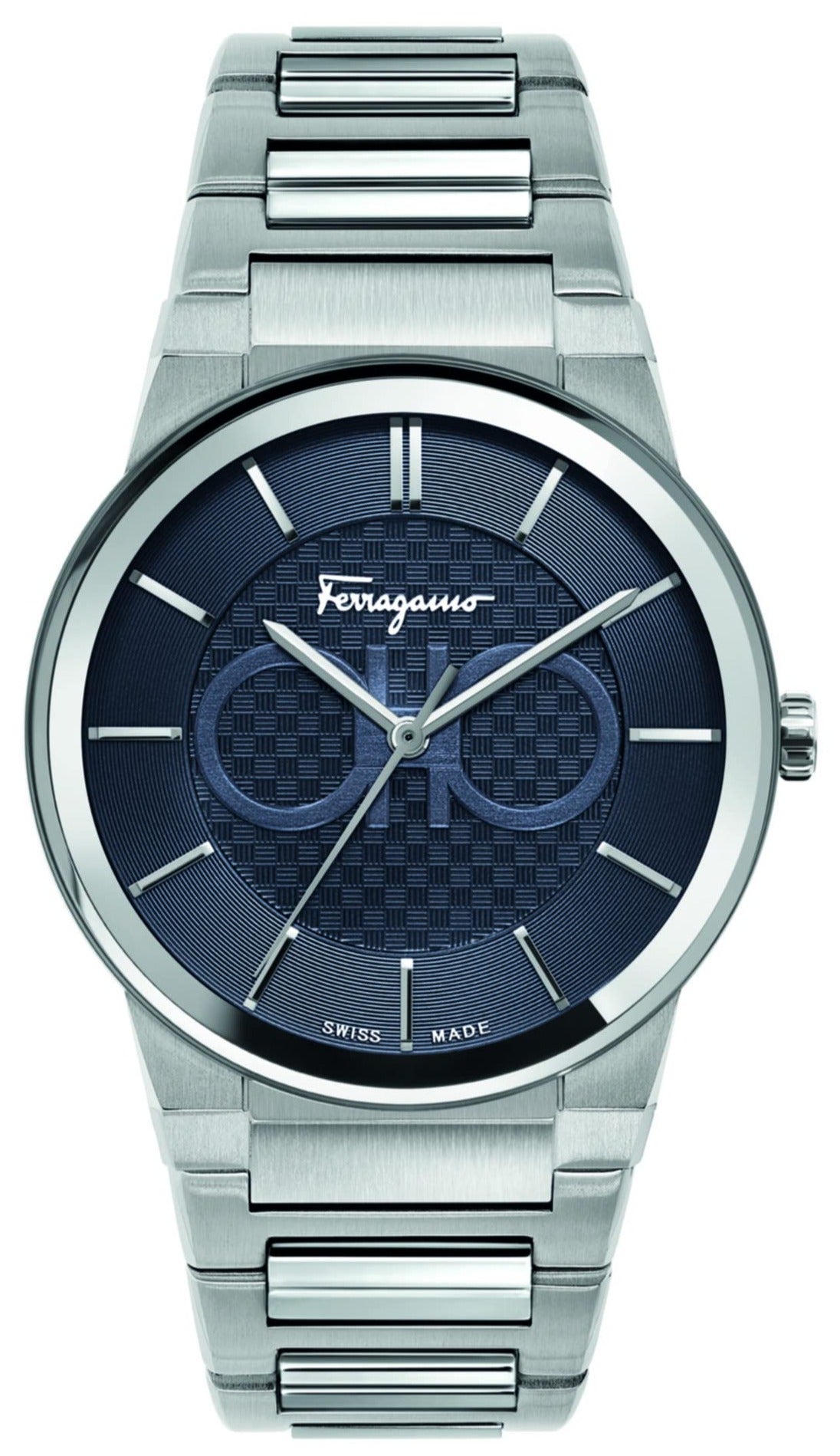  Shop Authentic Salvatore Ferragamo Sapphire Blue Dial Silver Steel Strap Watch for Men - SFHP006-20 - Luxxuri