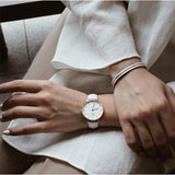  Shop Authentic Daniel Wellington Petite Bondi White Dial White Leather Strap Watch for Women - DW00100189 - Luxxuri