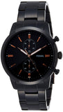  Shop Authentic Fossil Townsman Chronograph Black Dial Black Steel Strap Watch for Men - FS5379 - Luxxuri