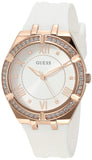  Shop Authentic Guess Cosmo Diamonds Silver Dial White Rubber Strap Watch for Women - GW0034L2 - Luxxuri