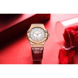  Shop Authentic Maserati Potenza Silver Dial Red Leather Strap Watch For Women - R8851108501 - Luxxuri