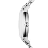  Shop Authentic Emporio Armani Gianni T Bar Dark Blue Dial Silver Stainless Steel Watch For Women - AR11091 - Luxxuri
