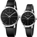  Shop Authentic Calvin Klein Evan Black Dial Black Leather Strap Watch for Men - K7B211CZ - Luxxuri