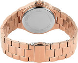  Shop Authentic Michael Kors Lennox Three-Hand Black Dial Rose Gold Steel Strap Watch For Women - MK7233 - Luxxuri