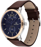  Shop Authentic Tommy Hilfiger Hunter Blue Dial Brown Leather Strap Watch for Men - 1791605 - Luxxuri