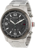  Shop Authentic Gucci G Timeless Chronograph Grey Dial Silver Steel Strap Watch For Men -  YA126238 - Luxxuri