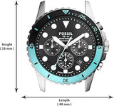  Shop Authentic Fossil FB-01 Chronograph Black Dial Silver Steel Strap Watch for Men - FS5827 - Luxxuri