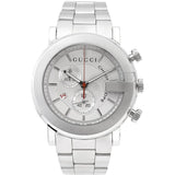  Shop Authentic Gucci G Chrono Chronograph White Dial Silver Steel Strap Watch For Men - YA101339 - Luxxuri
