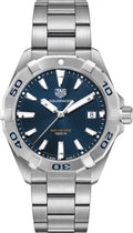 Shop Authentic Tag Heuer Aquaracer Blue Dial Silver Steel Strap Watch for Men - WBD1112.BA0928 - Luxxuri
