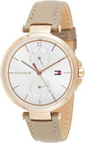  Shop Authentic Tommy Hilfiger Angela Quartz Silver Dial Brown Leather Strap Watch for Women - 1782125 - Luxxuri