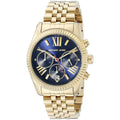 Shop Authentic Michael Kors Lexington Chronograph Blue Dial Gold Steel Strap Watch For Women - MK6206 - Luxxuri