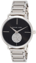  Shop Authentic Michael Kors Portia Black Dial Silver Steel Strap Watch for Women - MK3638 - Luxxuri