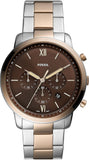  Shop Authentic Fossil Neutra Chronograph Brown Dial Two Tone Steel Strap Watch for Men - FS5869 - Luxxuri
