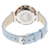  Shop Authentic Emporio Armani White Dial Light Blue Leather Strap Watch For Women - AR11002 - Luxxuri