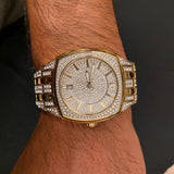  Shop Authentic Bulova Phantom Crystal Silver Dial Two Tone Steel Strap Watch for Men - 98B323 - Luxxuri