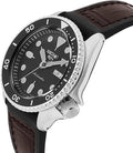  Shop Authentic Seiko 5 Sports SKX Automatic Black Dial Black Leather Strap Watch for Men - SRPD55K2 - Luxxuri