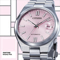  Shop Authentic Citizen x Pantone Automatic Dreamy Pink Dial Silver Steel Strap Watch For Men - NJ0158-89X - Luxxuri