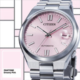  Shop Authentic Citizen x Pantone Automatic Dreamy Pink Dial Silver Steel Strap Watch For Men - NJ0158-89X - Luxxuri