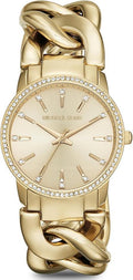 Shop Authentic Michael Kors Nini Three Hand Gold Dial Gold Steel Strap Watch For Women - MK3235 - Luxxuri