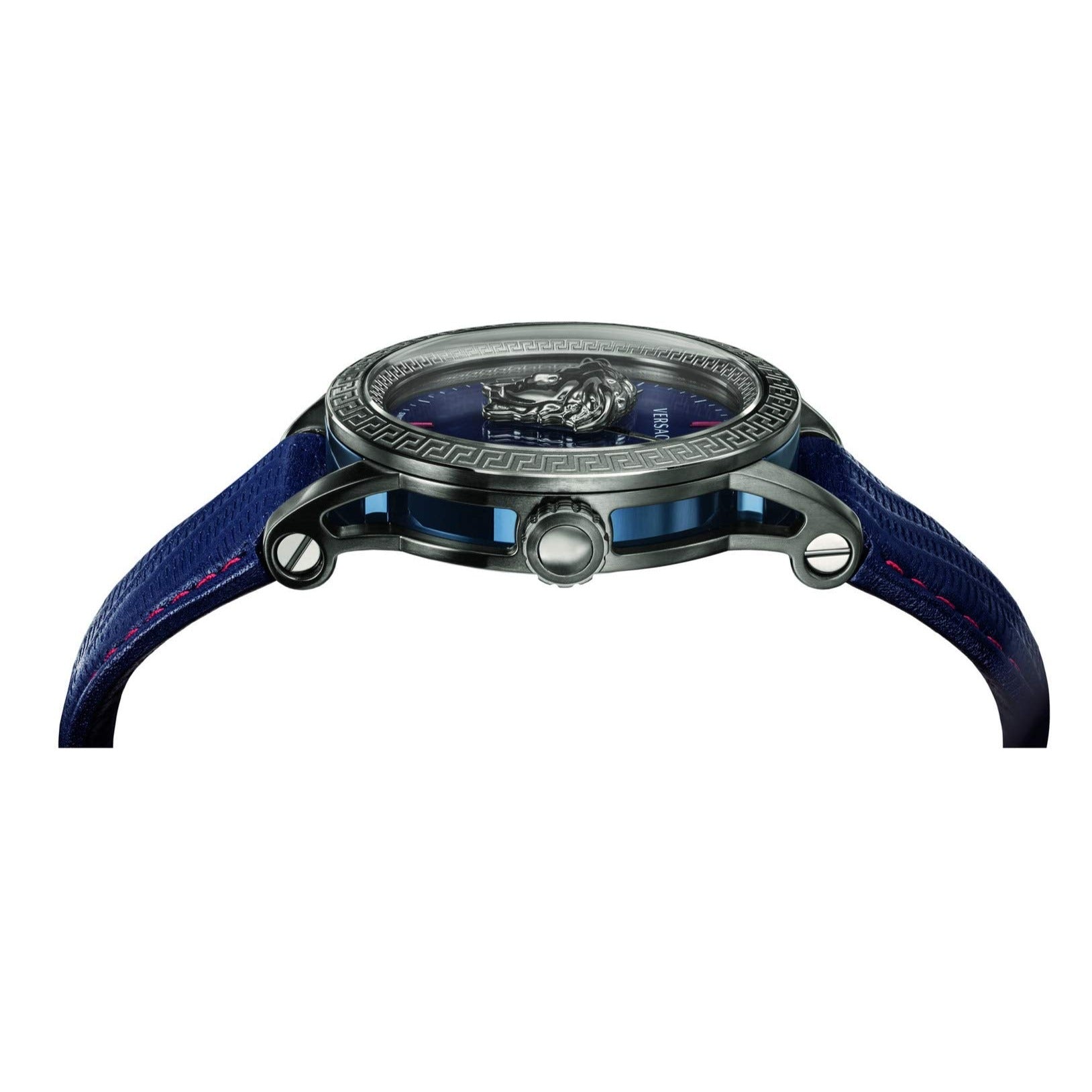  Shop Authentic Versace Palazzo Empire Blue Dial Blue Leather Strap Watch for Men - VERD00118 - Luxxuri