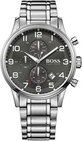  Shop Authentic Hugo Boss Aeroliner Black Dial Silver Steel Strap Watch for Men - 1513181 - Luxxuri