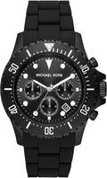  Shop Authentic Michael Kors Everest Chronograph Black Dial Black Silicone Strap Watch For Men - MK8980 - Luxxuri