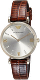  Shop Authentic Emporio Armani Gianni T Bar Beige Dial Brown Leather Strap Watch For Women - AR1883 - Luxxuri