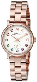  Shop Authentic Marc Jacobs Baker White Dial Rose Gold Steel Strap Watch for Women - MBM3441 - Luxxuri