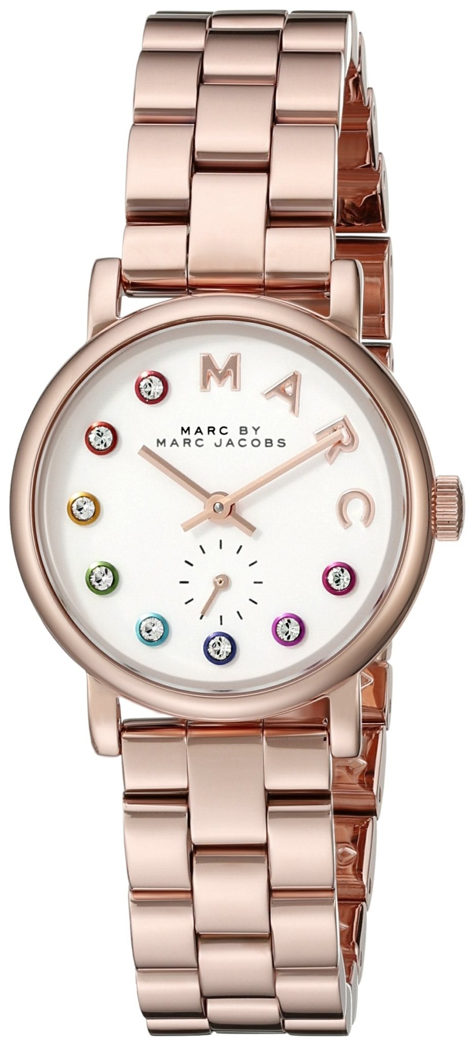  Shop Authentic Marc Jacobs Baker White Dial Rose Gold Steel Strap Watch for Women - MBM3441 - Luxxuri