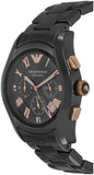  Shop Authentic Emporio Armani Valente Ceramica Chronograph Black Dial Black Steel Strap Watch For Men - AR1410 - Luxxuri
