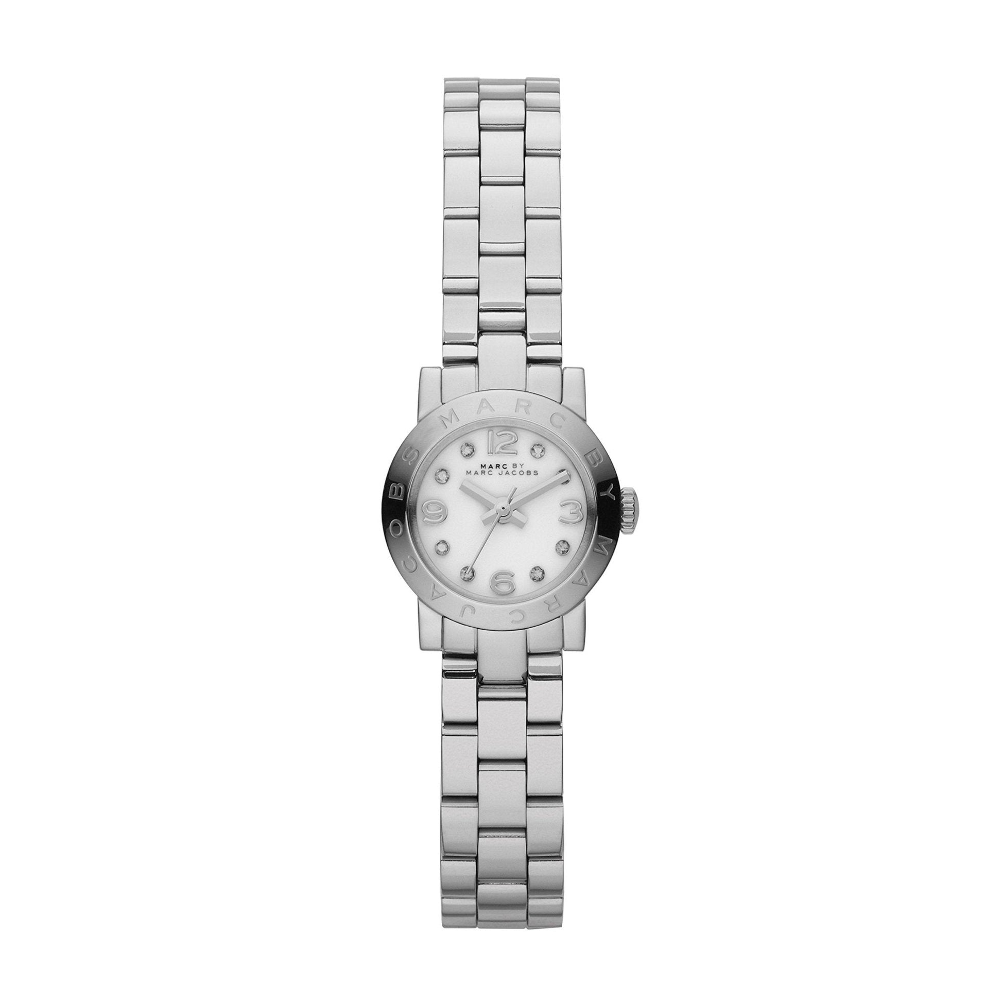  Shop Authentic Marc Jacobs Amy Dinky White Dial Silver Steel Strap Watch for Women - MBM3225 - Luxxuri