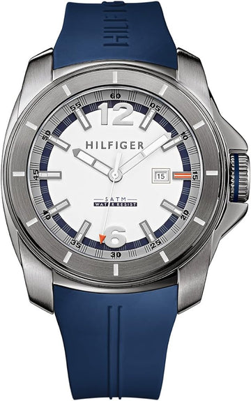  Shop Authentic Tommy Hilfiger Windsurf White Dial Blue Rubber Strap Watch for Men - 1791113 - Luxxuri