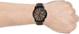  Shop Authentic Fossil Grant Chronograph Brown Dial Brown Leather Strap Watch for Men - FS5088 - Luxxuri