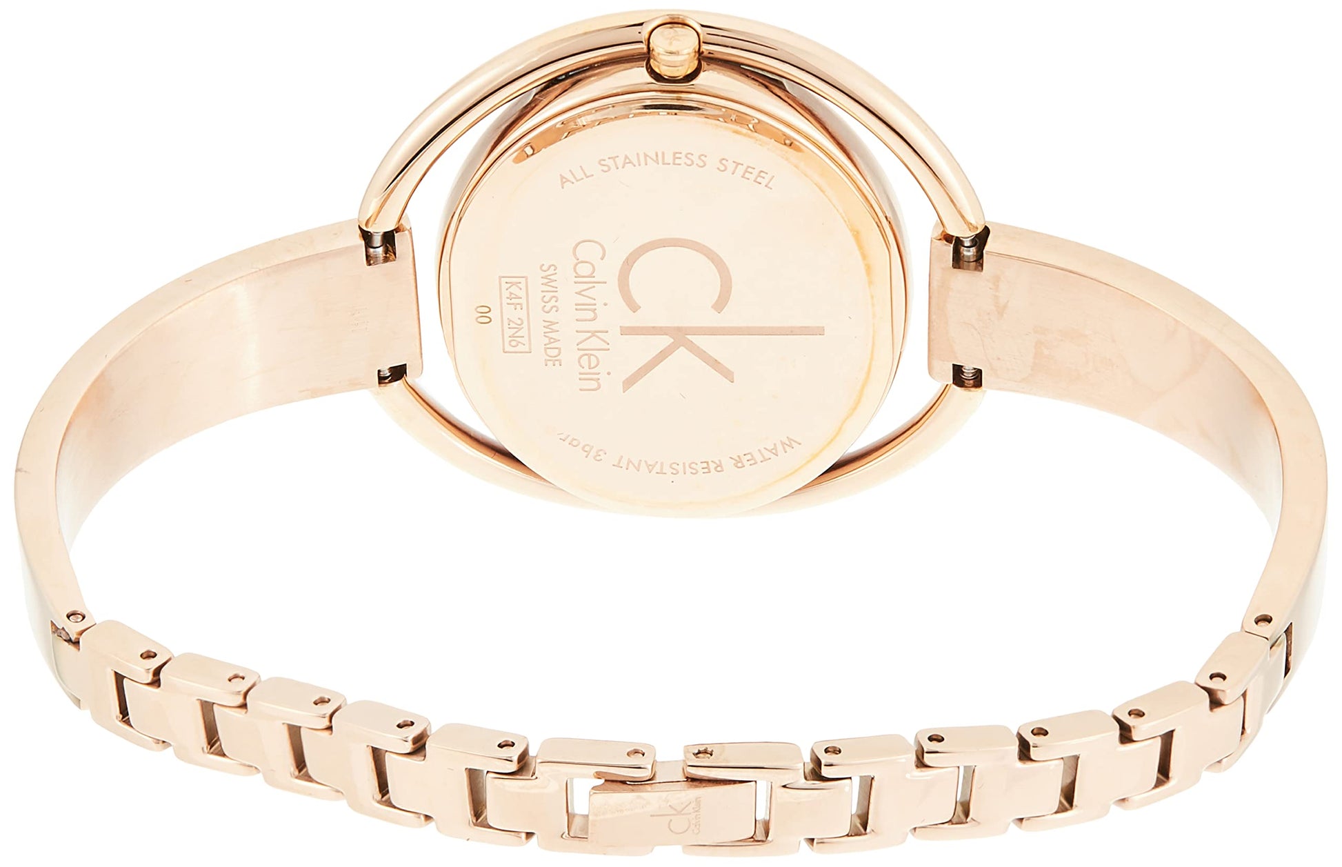  Shop Authentic Calvin Klein Impetuos Silver Dial Rose Gold Steel Strap Watch for Women - K4F2N616 - Luxxuri