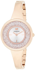  Shop Authentic Swarovski Crystalline Bracelet White Dial Rose Gold Steel Strap Watch for Women - 5269250 - Luxxuri