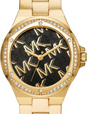  Shop Authentic Michael Kors Lennox Quartz Black Dial Gold Steel Strap Watch For Women - MK7404 - Luxxuri